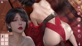 Hot Asian Mom Gets Roughly Fucked and Creamed by Big Cock&#x1F32D; in 3D Hentai Romance Game