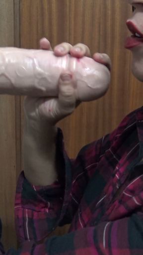 French stepmother bought the biggest dildo available   Clip 1