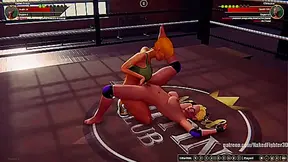 Karen Krash VS Christina (Naked Fighter 3D)