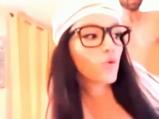 Buxom nerdy webcam brunette gal was nailed doggy style nice