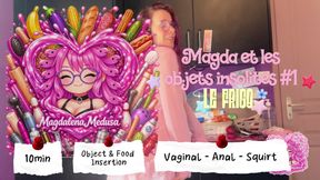 Magda &amp; the unusual objects in the fridge - ANAL VAGINAL SQUIRT