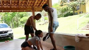 JASPER and KYLE - Hard humiliation for a whore!