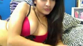 Gorgeous and super hot chick in her tight yoga pant strips on web camera