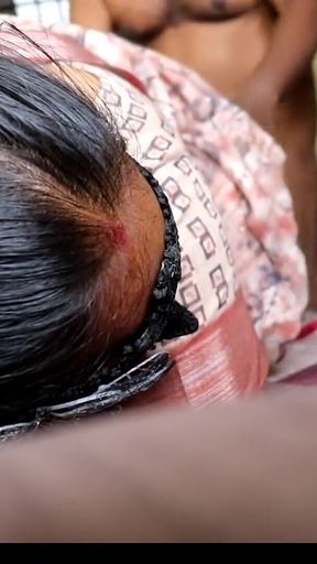 My Hot Neighbour Aunty in Saree Blouse Wearing Mask I Sucked Her Big Tits Fucked Her Hard and Cum Inside Her Pussy