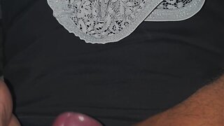 Cumming on cousins daughters extremely dirty panty without jerking