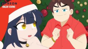 Naughty Christmas Adventure with Double Penetration and Gangbang Fun