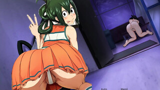 Spying on Tsuyu Asui and Nemuri while they Masturbate - RE Hero Academy