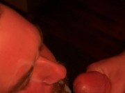 Giving A Handsome Daddy A Messy Facial