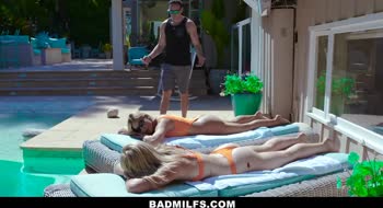 Romeo Price's Big Tit Threesome with Step Fantasy Blondes