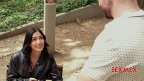 sexmex - sexy chick teaches spanish to a tourist . ashley sanz