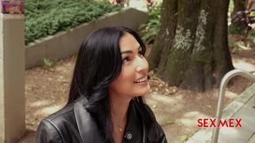 sexmex - sexy chick teaches spanish to a tourist . ashley sanz