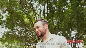 sexmex - sexy chick teaches spanish to a tourist . ashley sanz