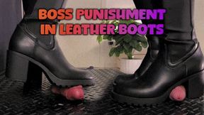 Boss Punishment Cock Crush in Leather Boots (Slave POV Version) - Tamystarly - Balls Trample, CBT, Bootjob, Trampling, Shoejob, Stomping