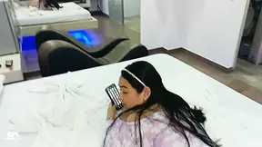 Stepmom seduces hubby with her stepson's chair