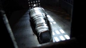 Maximum Security: Sarcophagus in Jail Cell - Heavy and Elise Graves - Bound inside an ultra-locked sarcophagus inside a high-security jail cell, Heavy is all alone