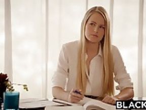 BLACKED First Big Black Cock For Blonde Scarlet Sage