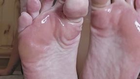 Oiled and scrunched