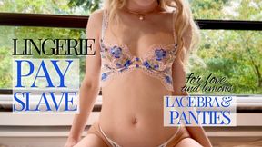 Lingerie payslave - for love and lemons lace bra & panties