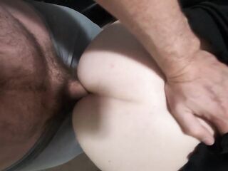 Not fast pounding the cumdump&#039;s butt until this babe farts out the load I dumped in her.