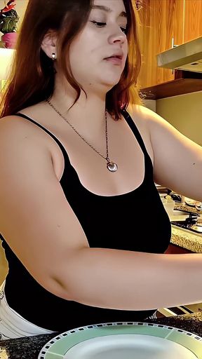 Nicole's Taco Stuffing - Watch Her Belly Grow!