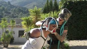 Maya Homerton - Cruel Predicament Bondage Walk Training Lesson in a Public Park - Part 3 wmv SD