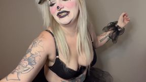 Clown Girl Burping Striptease
