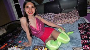 Super cute Asian femboy teen from Thailand anal fuck bareback