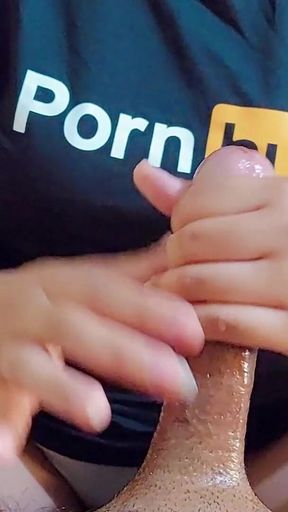 Cock Overstimulation: I Made Him Moan After His Cock Spat Out Every Last Drop