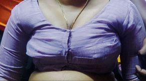 Huge Boobs Indian Bhabhi strips Saree and rough sex with Devar Ji