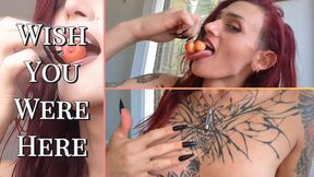 Cherry Season Food Play: Hot, Crunchy, Juicy, and Alone