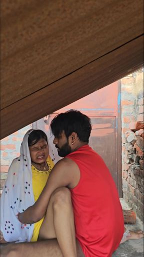 Emotional moment from &quot;Desi village butiful sali ko jija ne छत pe pela&quot;
