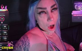 Cumming All Over the Kinky Rave Girl Live! Part 1