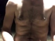Risky jerking off in a public park totally nude