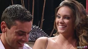 Big natural Bouncing Boobs Cougar Wife seduce Stranger Boy to Cheating Fuck when her husband is away