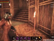Incendar Facefucks Bound Slave Hard Cums. Video Game sex Conan Sexiles ERP