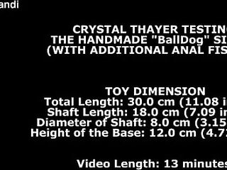 RELOAD Crystal Thayer Testing The Handmade Balldog Size XL (With Supplementary Anal Fisting) TWT219m