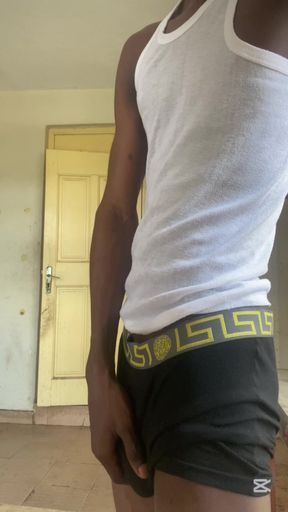 Horny college teen jerks off bbc