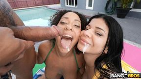 Fabi Soul and Niicky Baby are fucking with a shared big dick