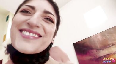 Nikki Knightly Gets Her Fat Ass Stuffed With A Big White Dick