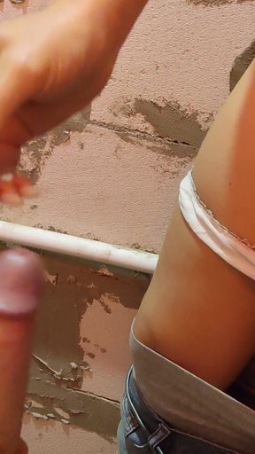 MILF Is Jerking off Her Hairy Pussy and Giving Handjob