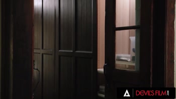 DEVILS FILM - Ana Foxxx Faps To Old Sex Tape Until Hubby Catches Her And Rekindles Wild Fuck