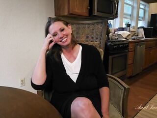 Aunt Judy's XXX - Breasty Aged Amateur Autumn Bangs the Delivery Man