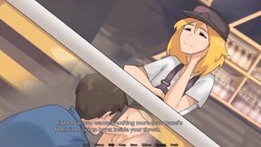 Hazelnut Latte: Male Blows off Female Trans Barista Got His Mouth Filled with Cum