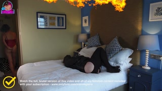 Training Zero Femdom Ballbusting CBT Spanking Punishment! Bondage Slave BDSM Real Homemade Amateur