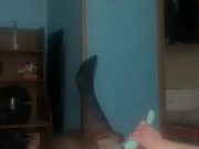 Sexy black man sucks juices from his pussy that he owns