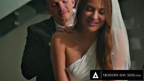 MODERN-DAY SINS - Groom USES Hot Bride Gizelle Blanco In Front Of Their Witnesses
