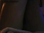 Teen Thighjob Legjob Cumshot her POV cum on shaved teen legs