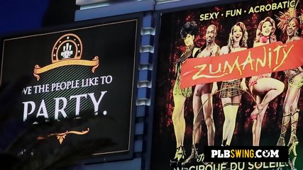 Swingers take a limo into the sin city for an erotic play