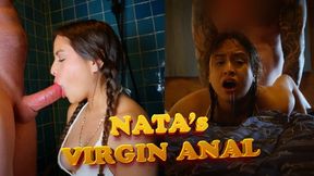 **VIRGIN ANAL** Nata's first anal experience in her life on camera!!! It hurt so good!
