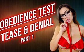 Obedience test - Tease & denial - Part 1 - ImMeganLive